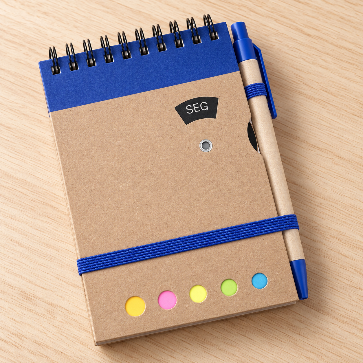 Bloco de anotações kraft personalizado